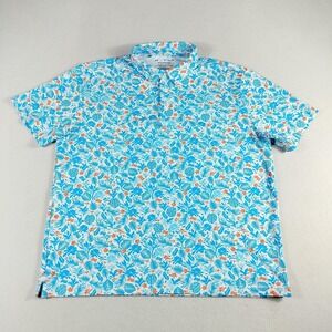 Under Armour Playoff Polo Shirt Mens XL Golf Loose Fit Performance Floral